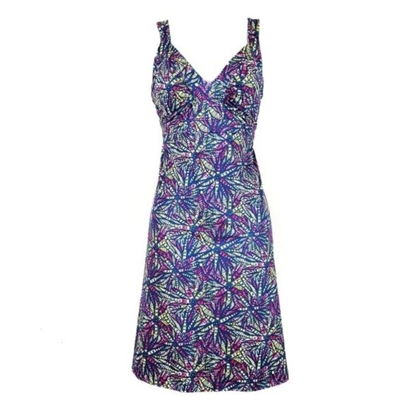 Patagonia  Minette Floral Geometric Dress in Blue, Yellow, & Pink Size XS - Picture 8 of 8